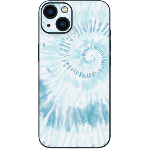 Blue and White Tie Dye iPhone 14 Plus Skin